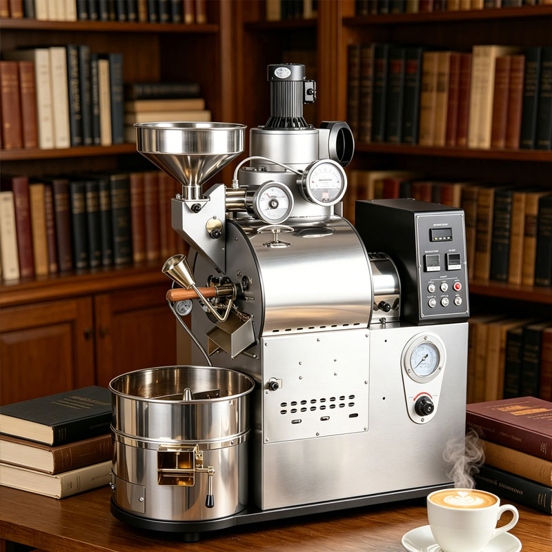 Equipment Of Coffee Machine - Koffiebrander, koffiebonenrooster met koelbak voor cafe's,