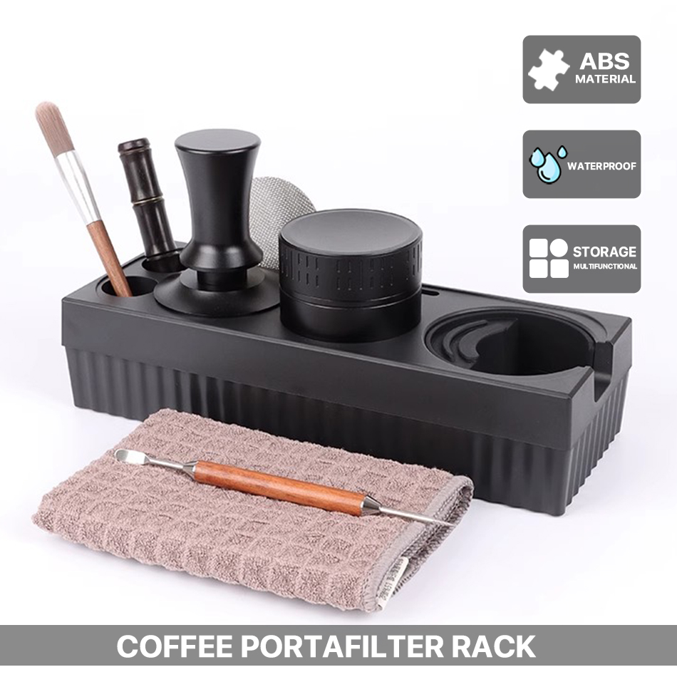 Coffee Knock Box - 51/53/58Mm Abs Koffie Portafilter Rack Distributeur