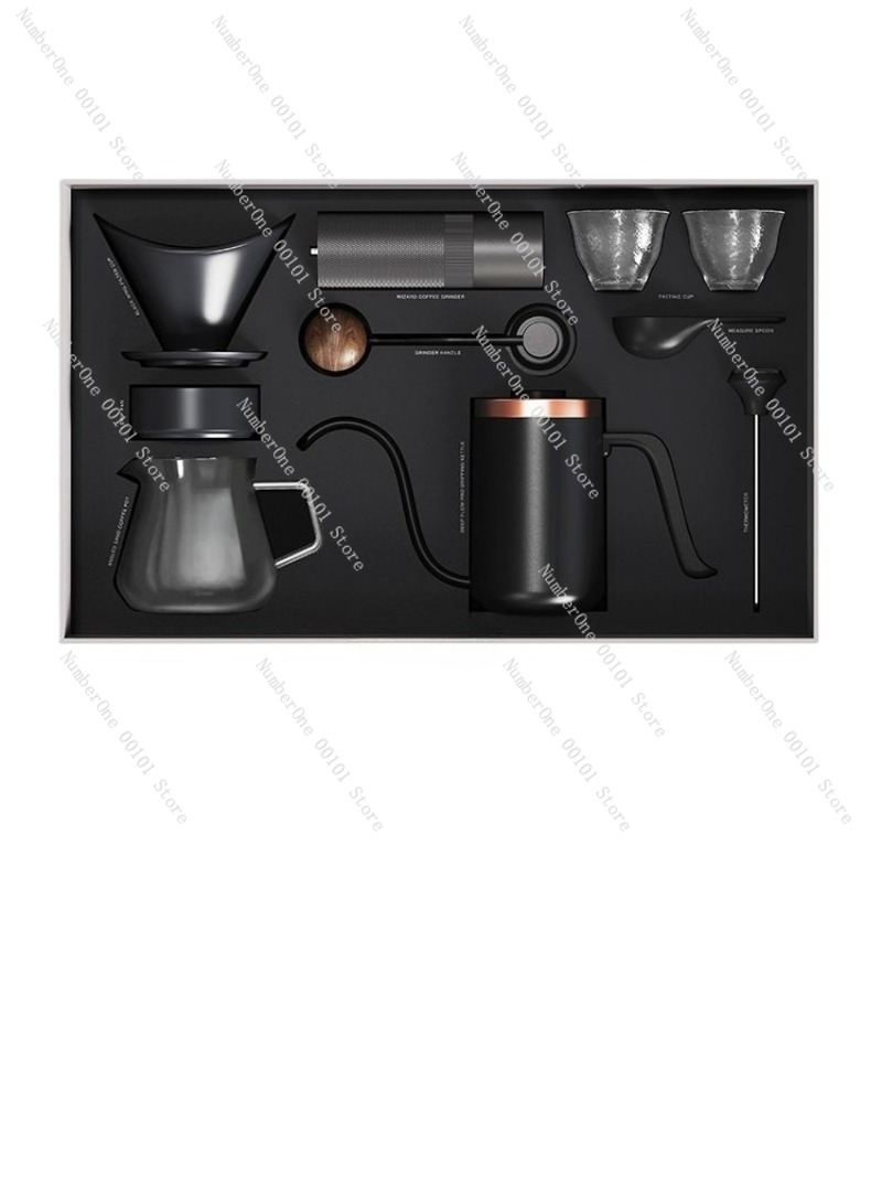 Coffee Equipment Home - Handmatige Koffiezetapparaat Set Cadeauverpakking Koffiemaler Filterbeker