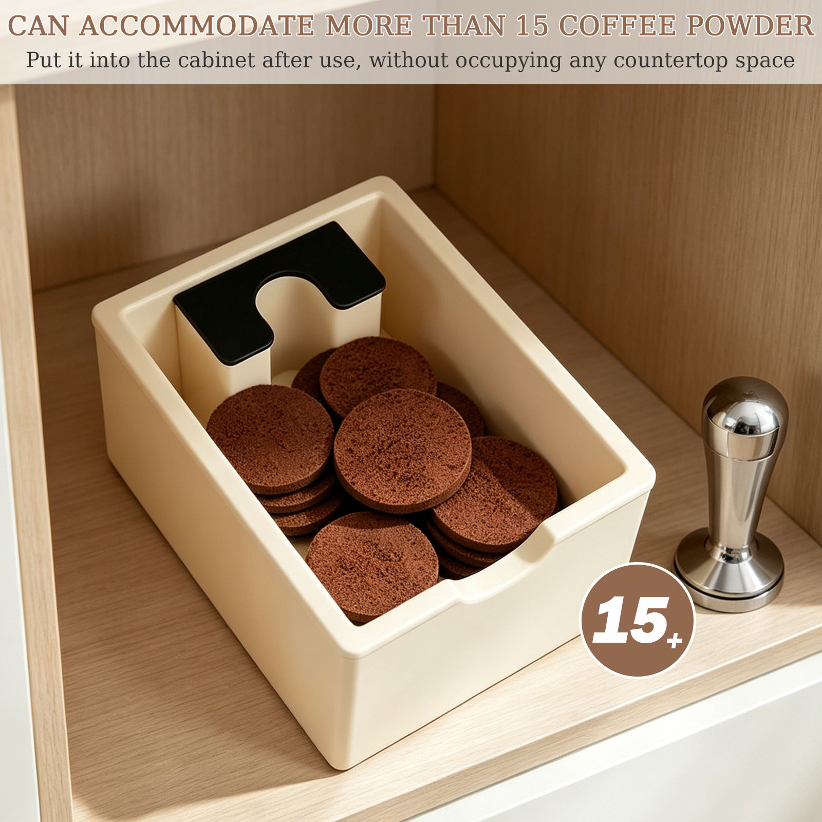 Espresso-knockbox met grote ca - Coffee Knock Box recensie en prijs