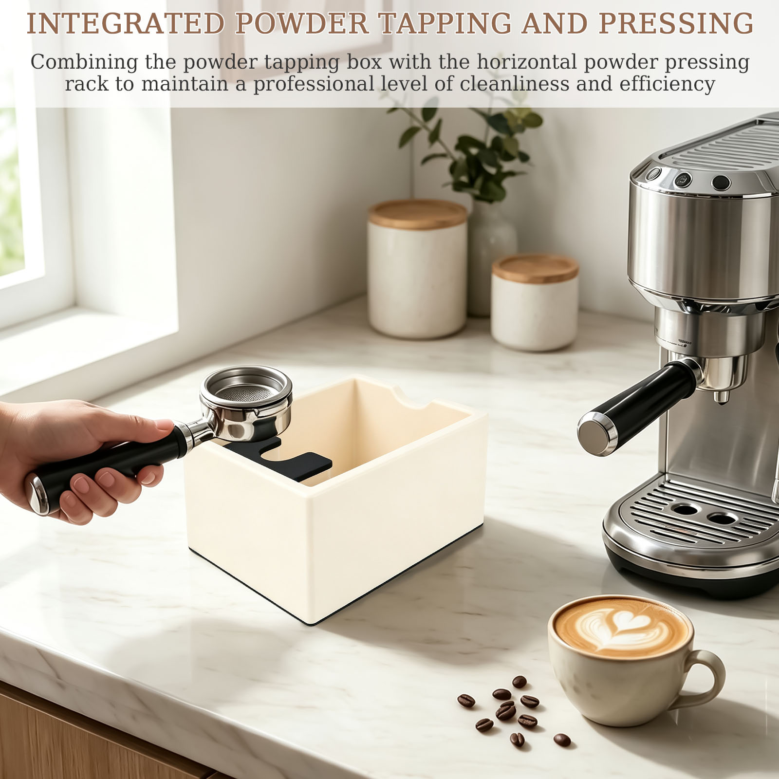 Espresso-knockbox met grote ca - Coffee Knock Box recensie en prijs