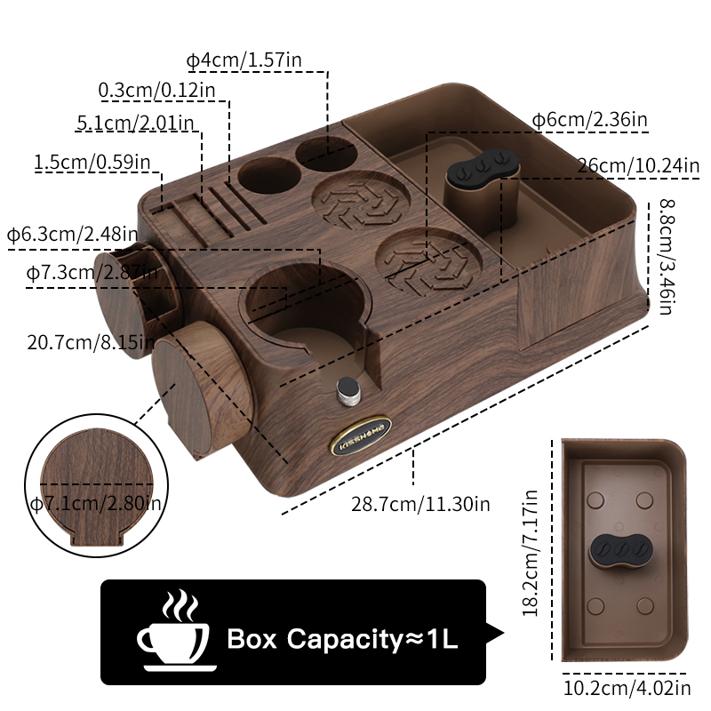 KISSHOME Espresso Sabotage Sta - Coffee Knock Box recensie en prijs