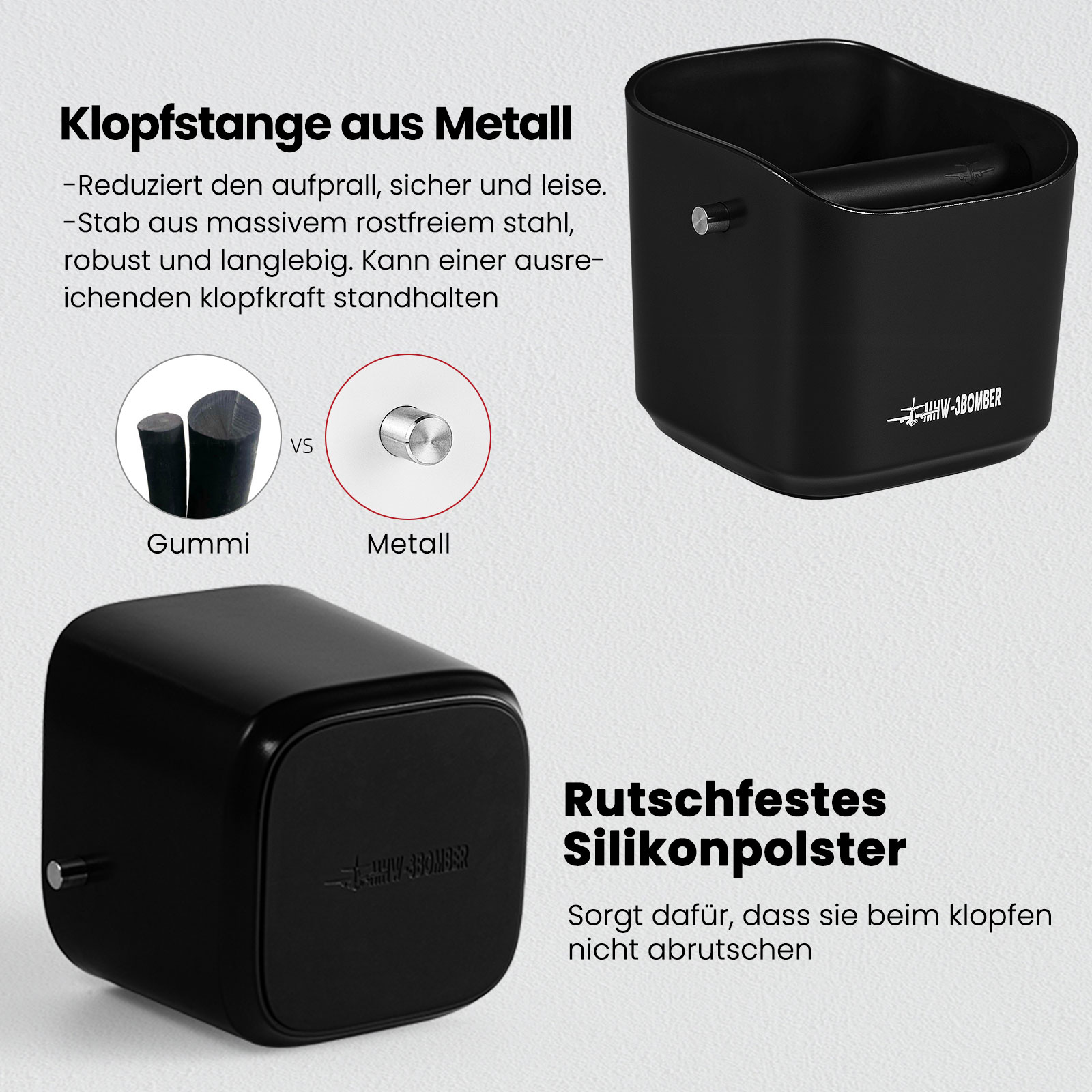 MHW-3BOMBER Klopbox 1.2L Koffi - Coffee Knock Box recensie en prijs