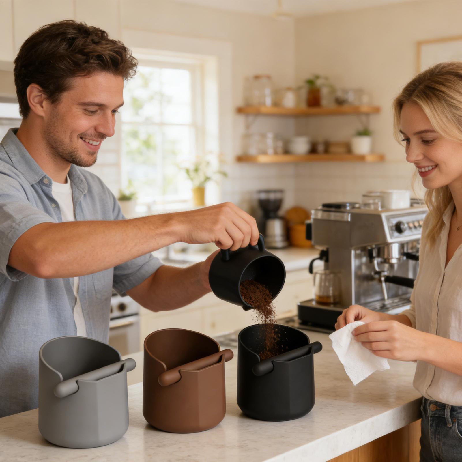 Koffiedrab-afvulbox met verwij - Coffee Knock Box recensie en prijs