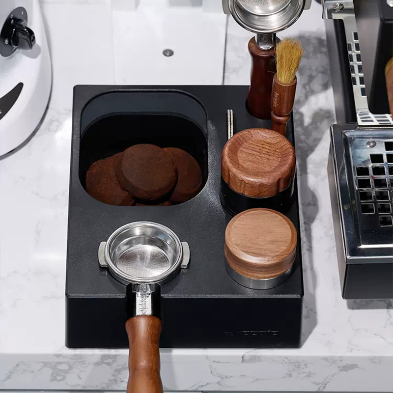 Koffie Tamper Station Mat Stan - Coffee Knock Box recensie en prijs