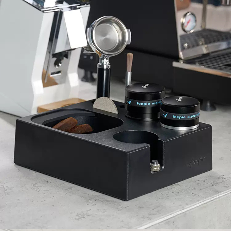 Koffie Tamper Station Mat Stan - Coffee Knock Box recensie en prijs